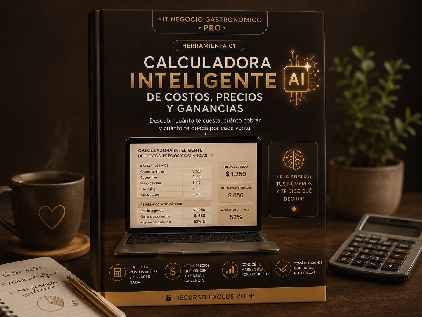 💰 CALCULADORA INTELIGENTE DE COSTOS Y PRECIOS