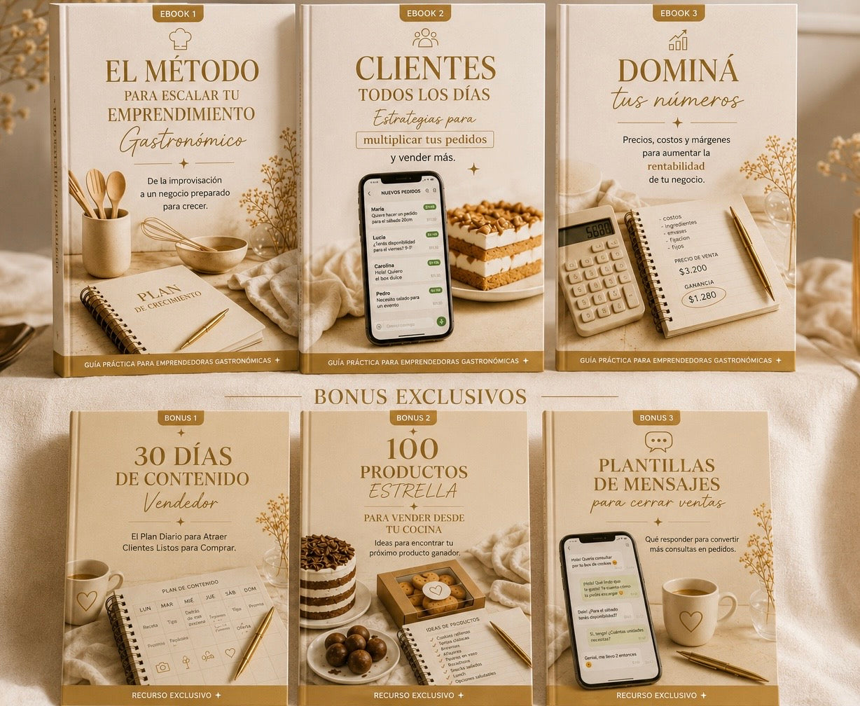 Viví de tu Cocina | El Método para Escalar tu Emprendimiento Gastronómico ✨